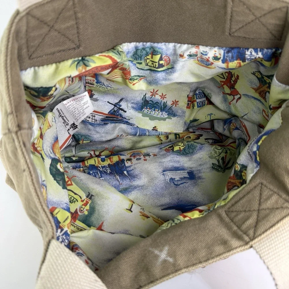 Disney Parks Disneyland Exclusive Canvas Tote Bag Patches Tomorrowland Adventure